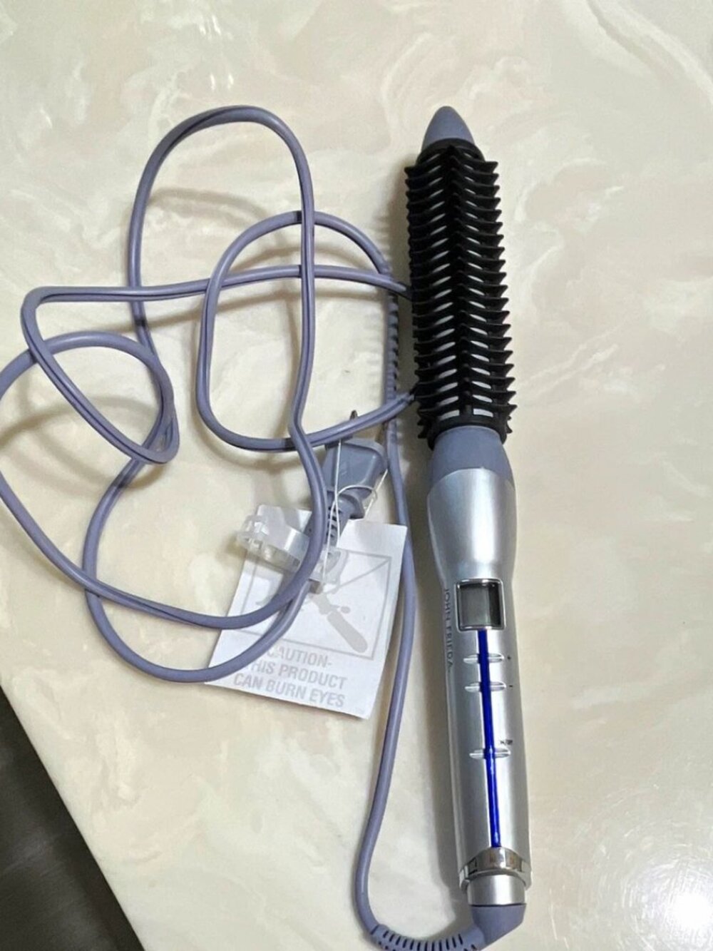 John Frieda Curling Iron/Wand w/ Attachments, Digital Display, Adjustable Heat
